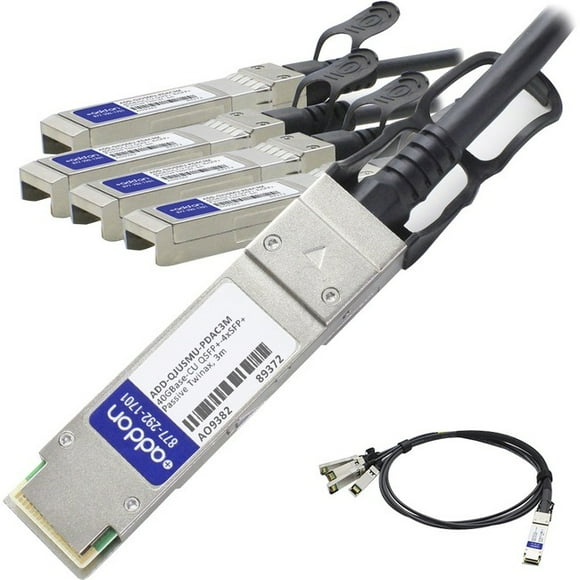 Direct Attach Cable AddOn Juniper Networks EX-QSFP-40GE-DAC-50CM Compatible 40GBase-CU QSFP Passive Twinax to QSFP Direct Attach Cable AddOn Juniper Networks EX-QSFP-40GE-DAC-50CM Compatible 40GBase-CU QSFP Passive Twinax to QSFP